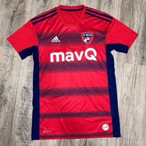 Adidas FC Dallas Red and Navy Jersey
